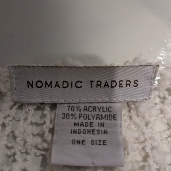 Nomadic Traders White Open Weave Crop Cardigan - One Size - Picture 6 of 6